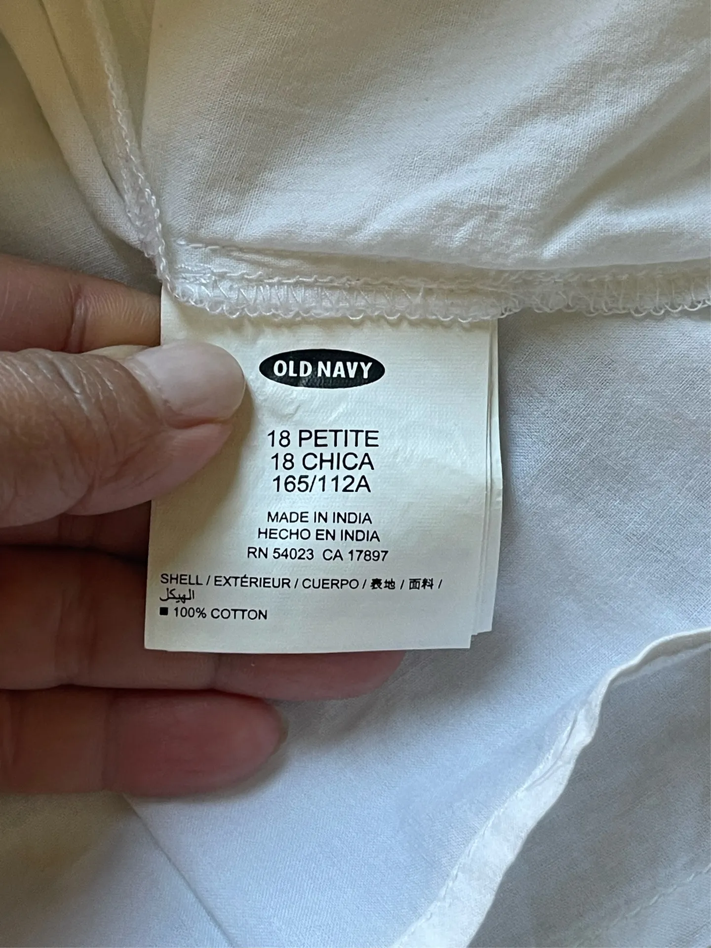 (NWT) Old Navy Strapless Eyelet Cotton White Dress Size 18P - Image 5