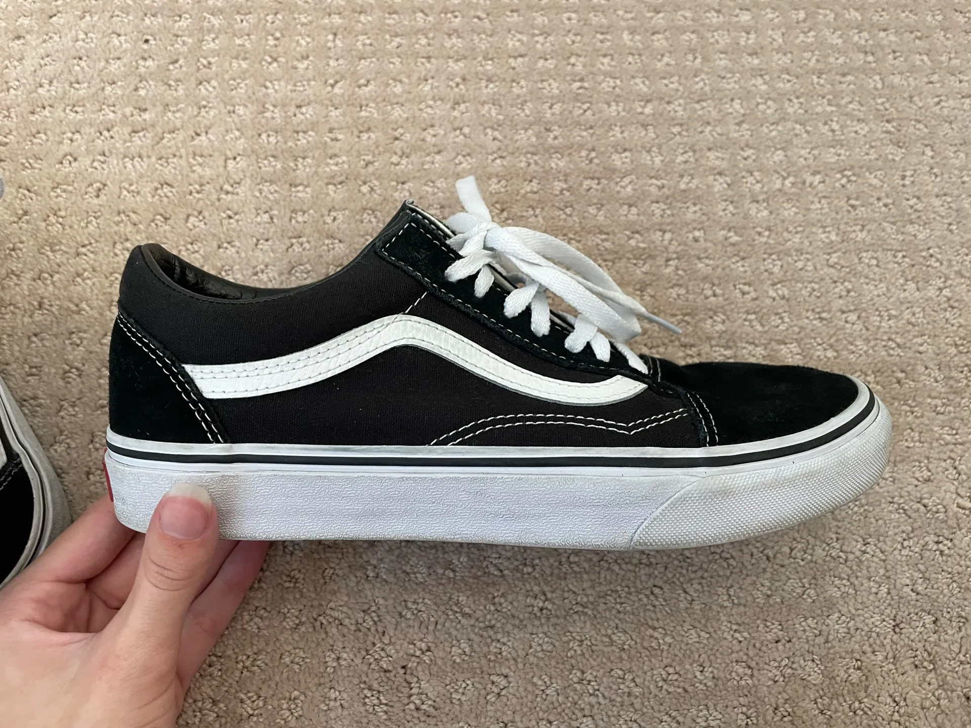 Vans  Black Suede Old Skool Sneakers - Image 7