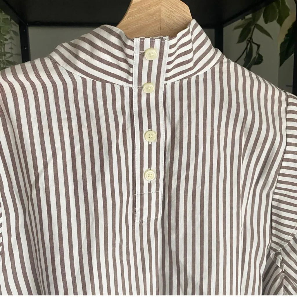 NWT Everlane Cotton Wing Sleeve Mockneck Top - Image 3