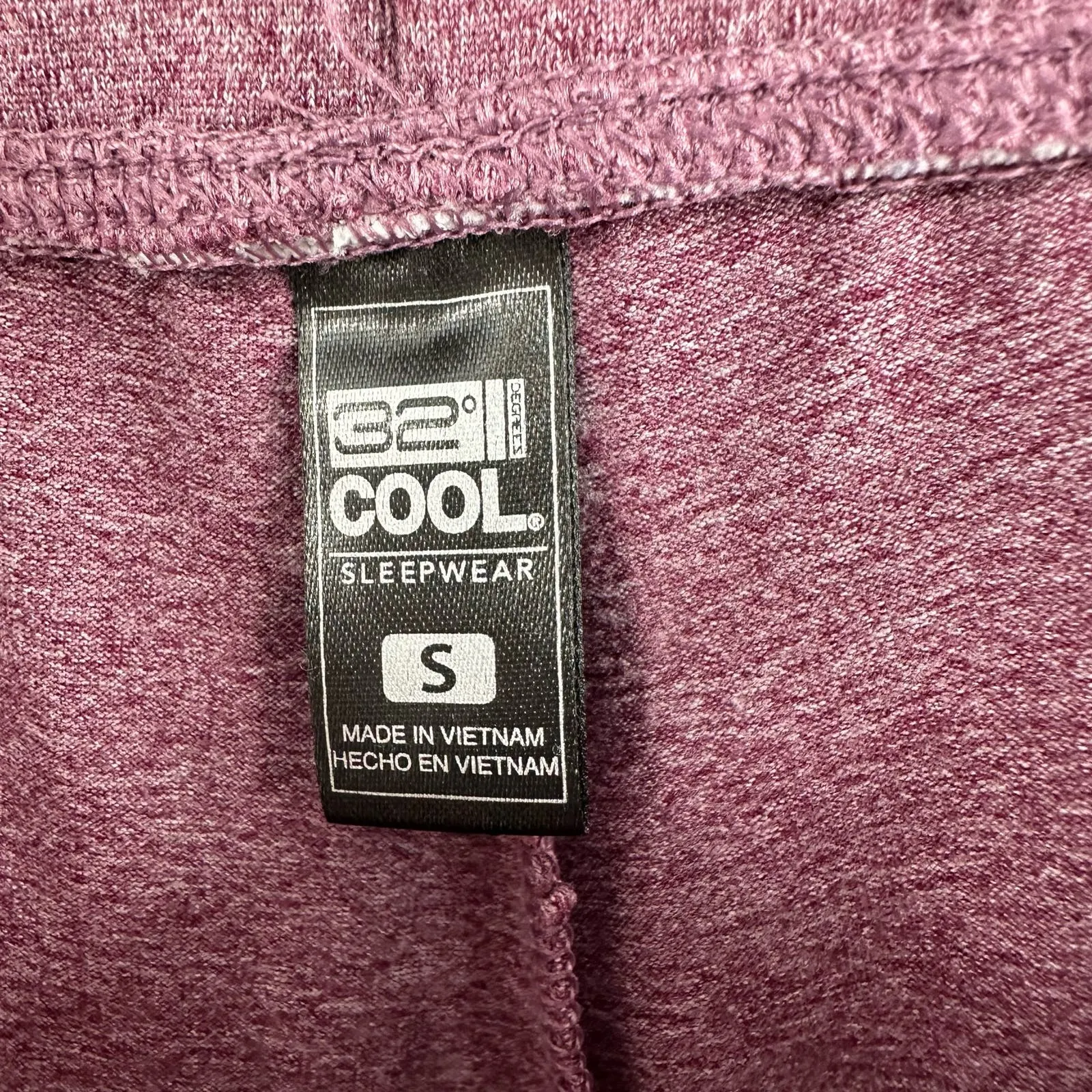 32 Degrees Cool size small sleepwear pajama lounge‎ pants loose leg purple - Image 3