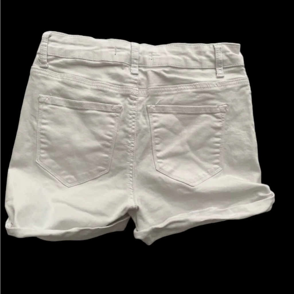 KanCan Denim White‎ Shorts Size W7 27 White - Image 6