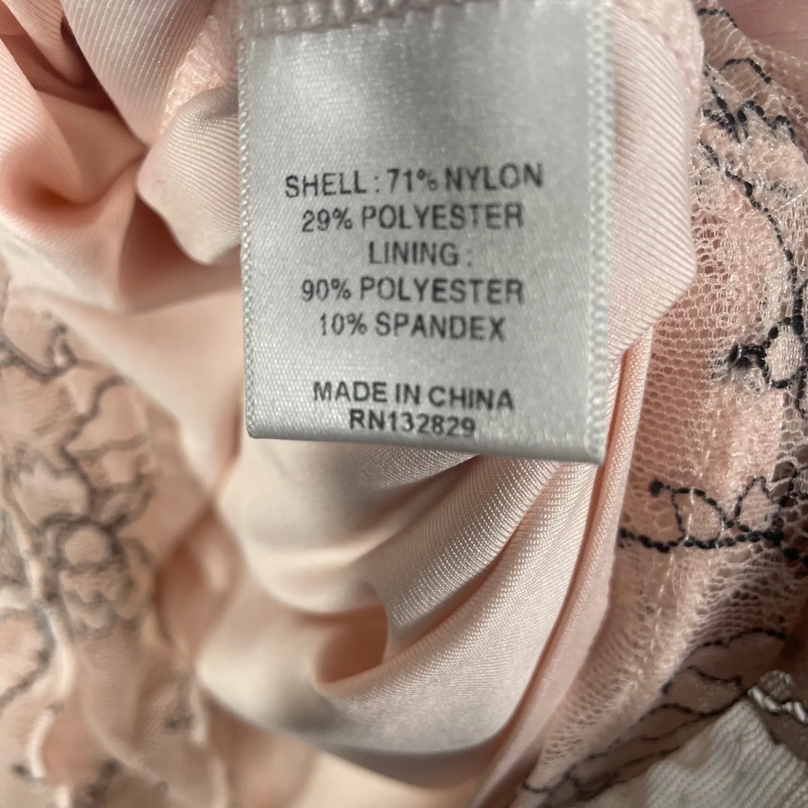 Lovers + Friends Pink Lace Overlay‎ Dress Women's L Sleeveless Ruffle Mini Party - Image 8