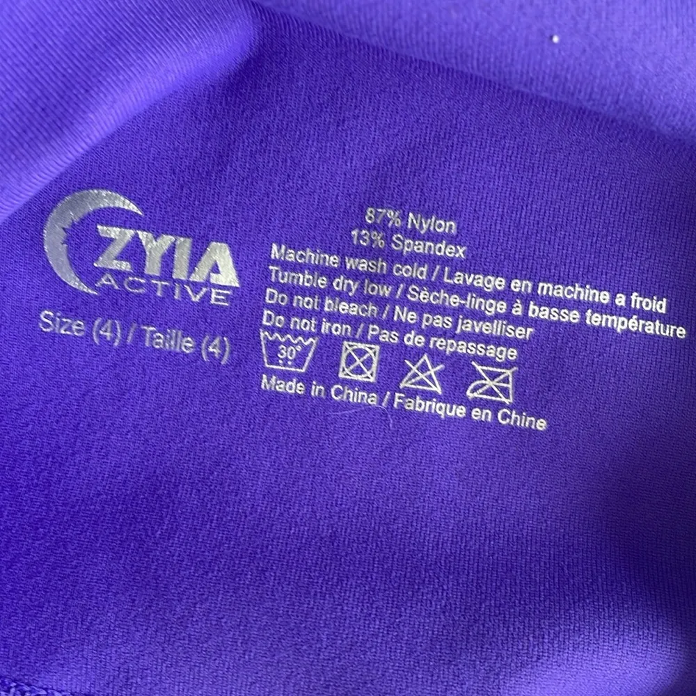 ZYIA Active Purple Cropped Leggings - Image 5