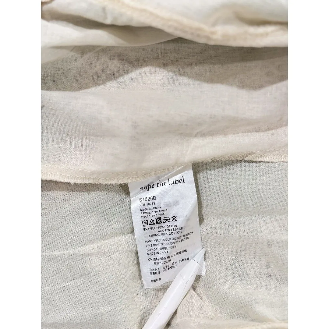 Sofie The Label Dress Green Carmine Patchwork Crochet Mini Cottagecore Small - Image 11