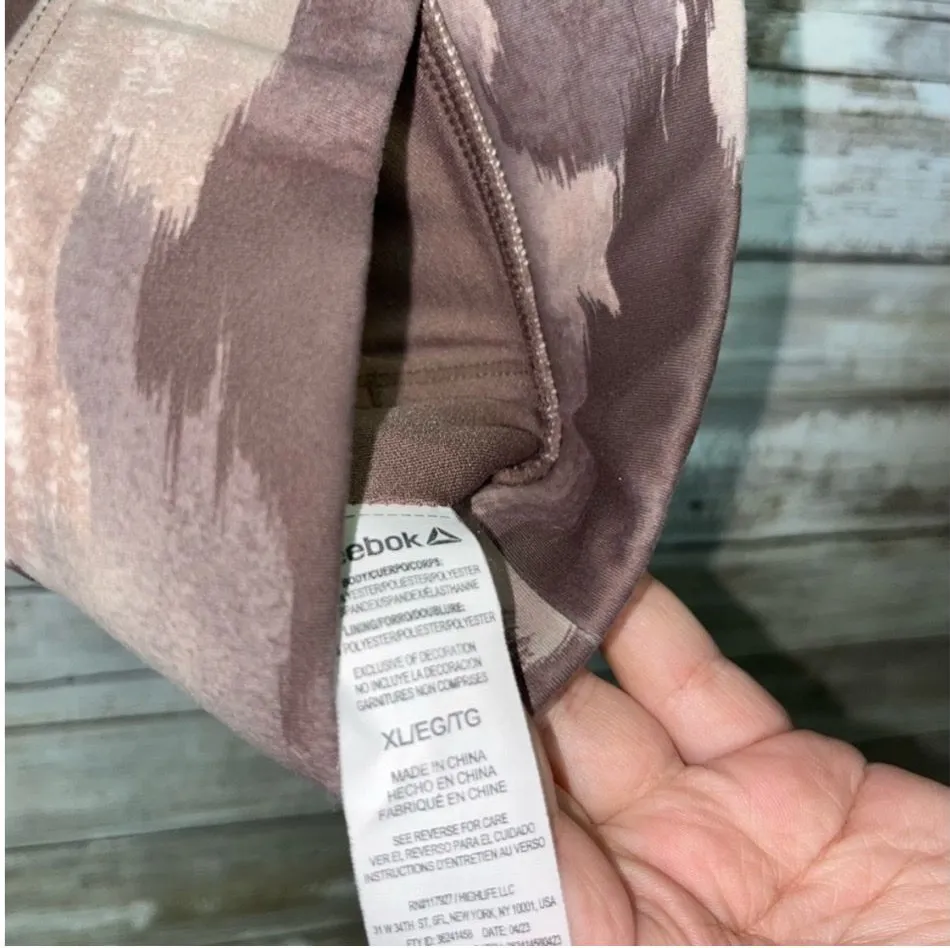 Reebok Deep Taupe Medium Impact Getaway Bra XL - Image 6