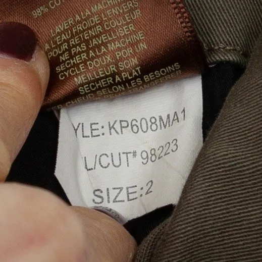 Kut From The Kloth Womens Reese Ankle Straight Leg Utility Pants 2 Green Cargo - Image 11