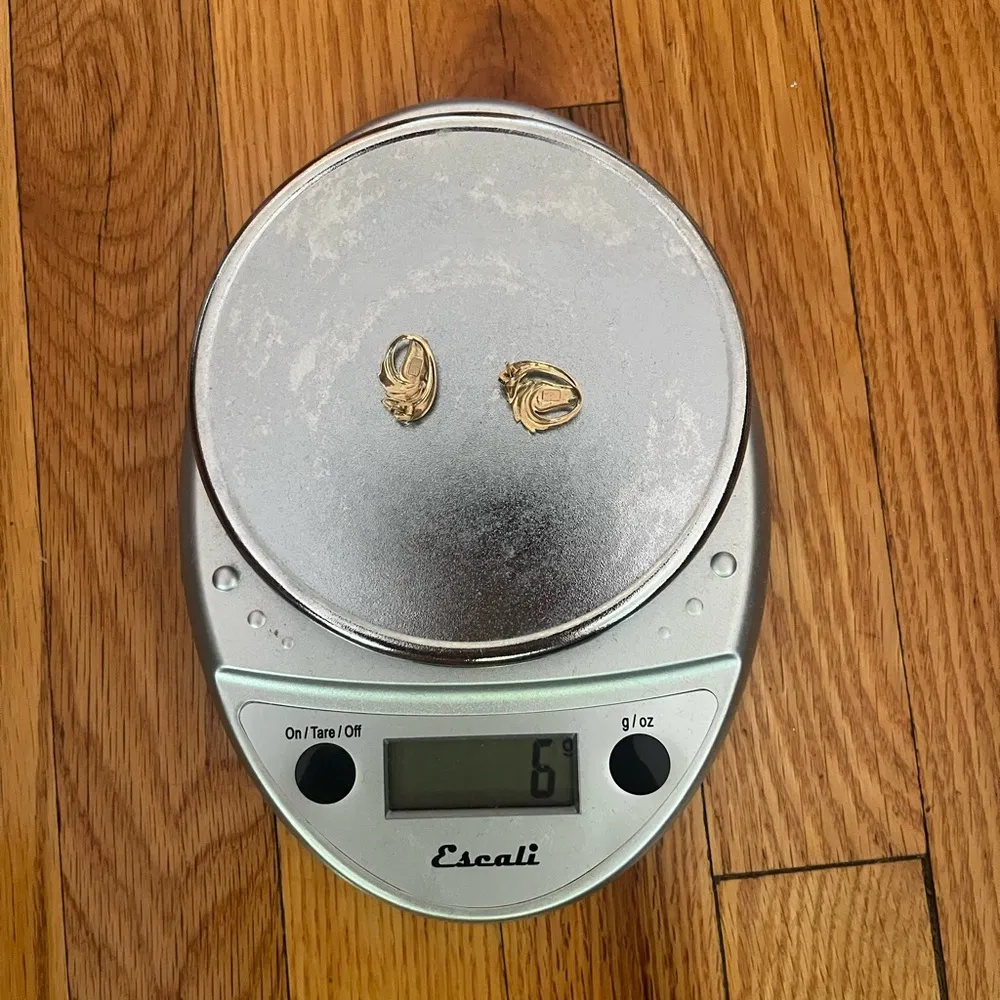 Vintage 14k gold Equestrian horse head earrings - Image 5