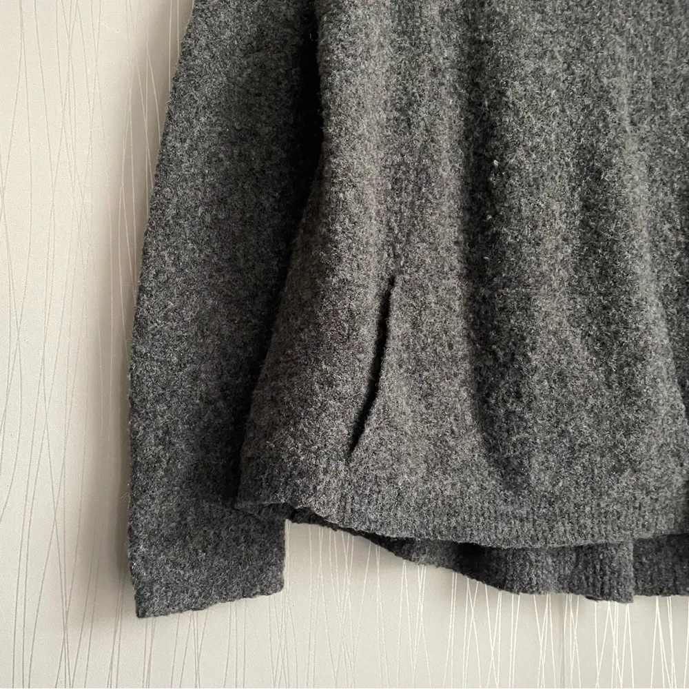 Anthropologie Sweater Angel of the North Womens Small Gray Boucle Cowl Neck - Image 3