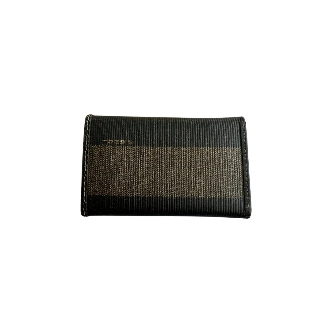 FENDI Womens Vintage Keyholder Striped Wallet - Image 5