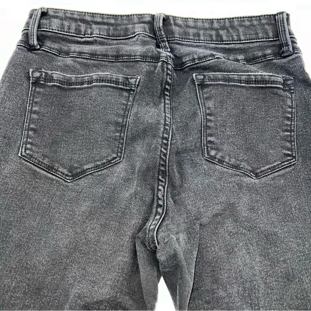 Buffalo David Bitton Black Jess Rip & Repair Mid-Rise Skinny Distressed Jeans-28 - Image 5