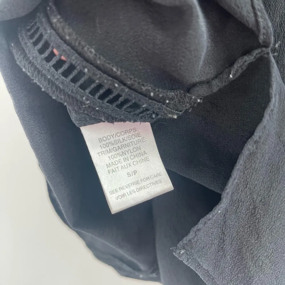 CAMI NYC Camisole Tank Size Small 100% Silk Black Luxury Designer Cutout Detail - Image 12