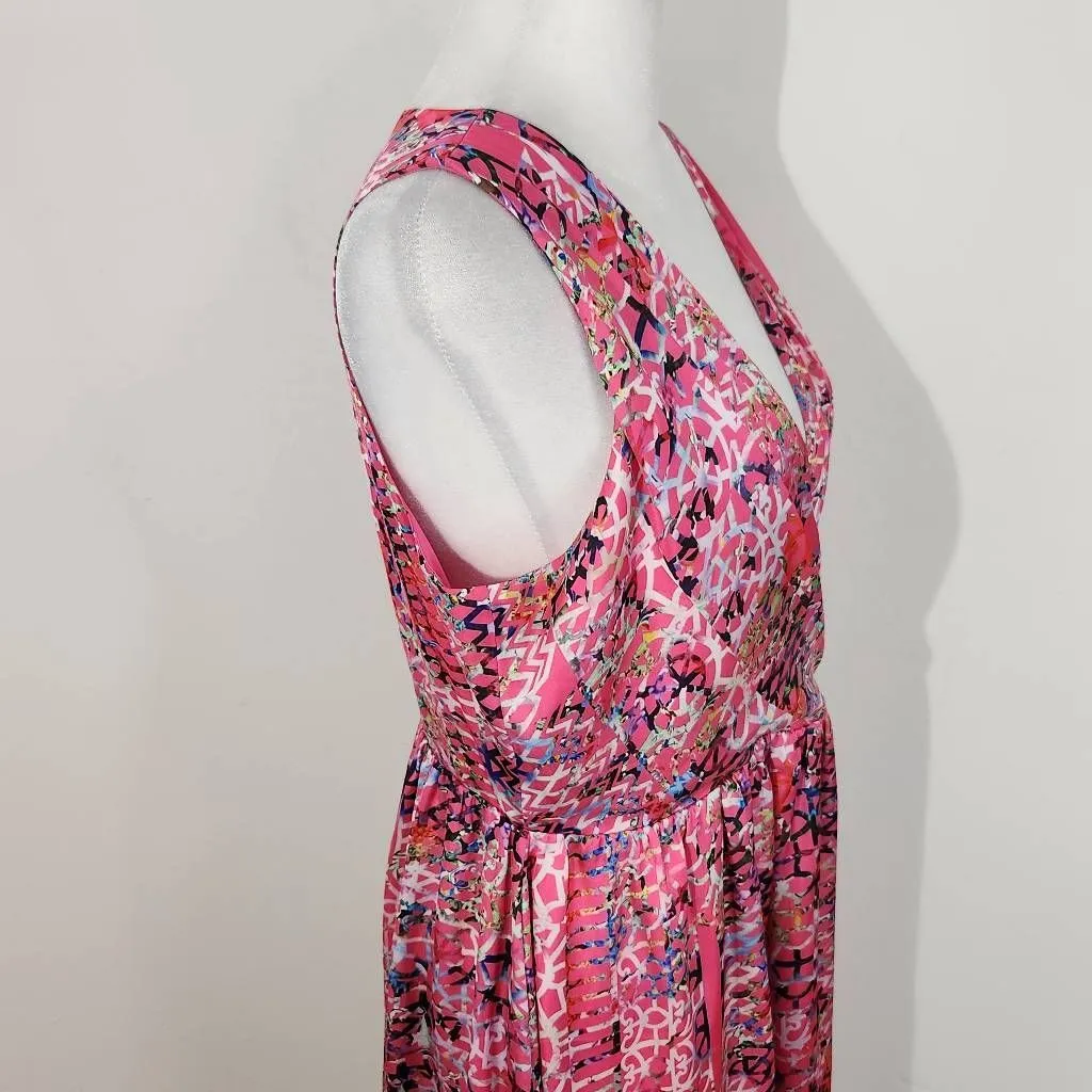 Cynthia Rowley Pink Fit and Flare Dress Size 10 Wedding Guest Dress - Image 6