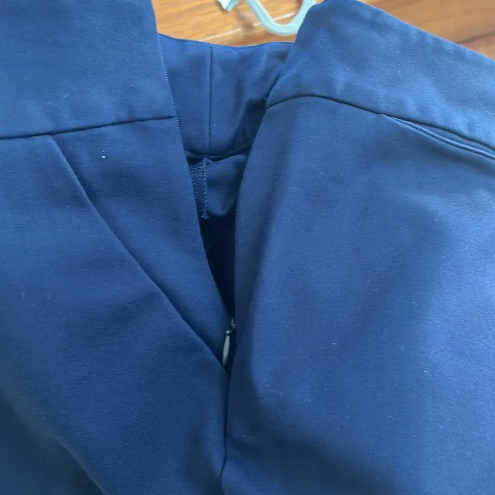 Zara | Navy Blue Women’s Structured Cotton Shorts Small - Image 5