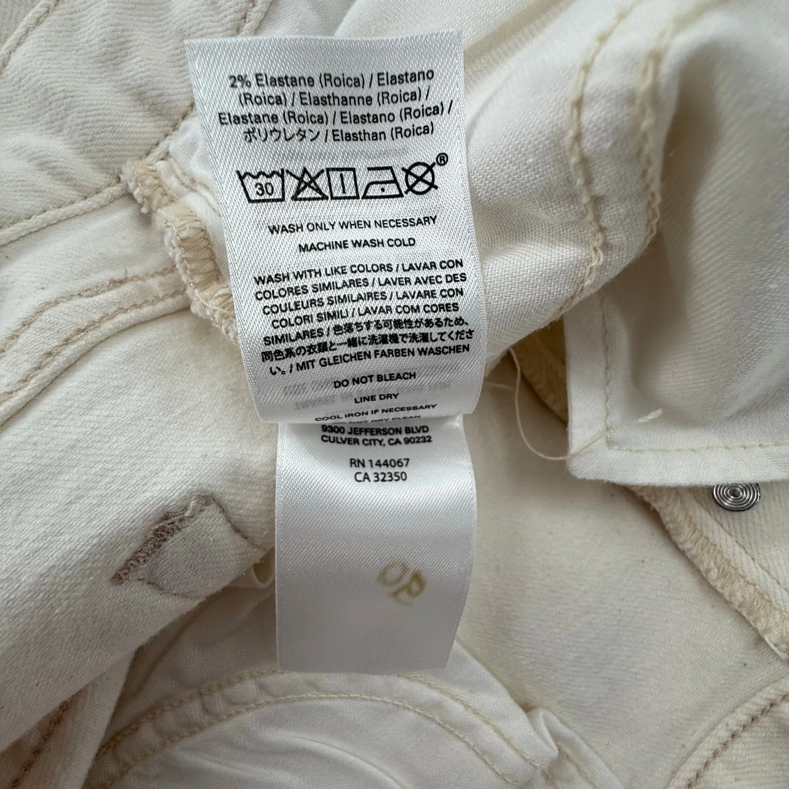 Outerknown S.E.A. Fillmore Boyfriend Jeans SZ 27 NWT Salt Organic Cotton Stretch - Image 16