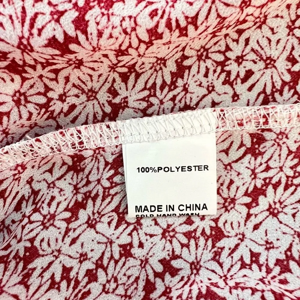 Princess Polly CARRILLO smocked long sleeve floral MINI DRESS size 2 - Image 11