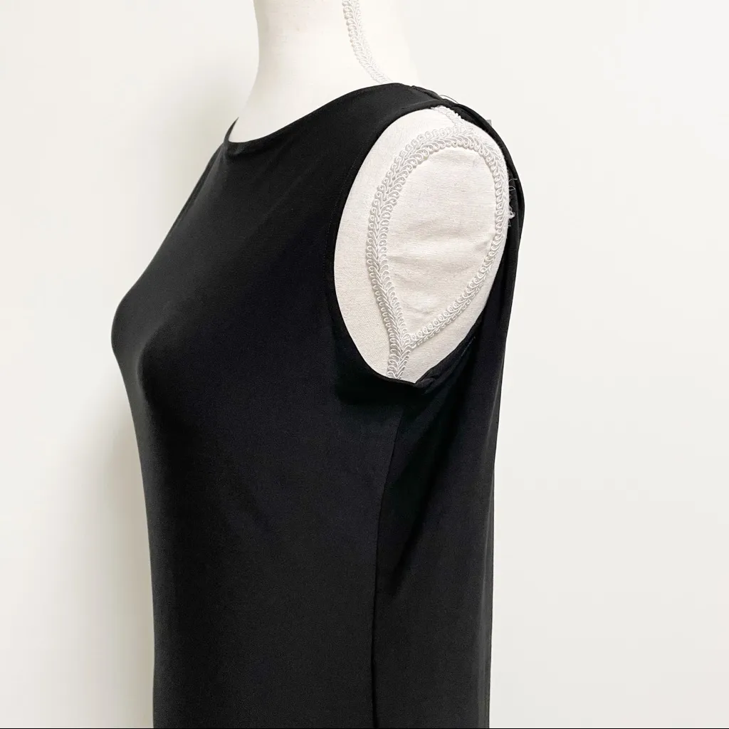 Norma Kamali Sleeveless Back Layered Midi Dress - Image 5