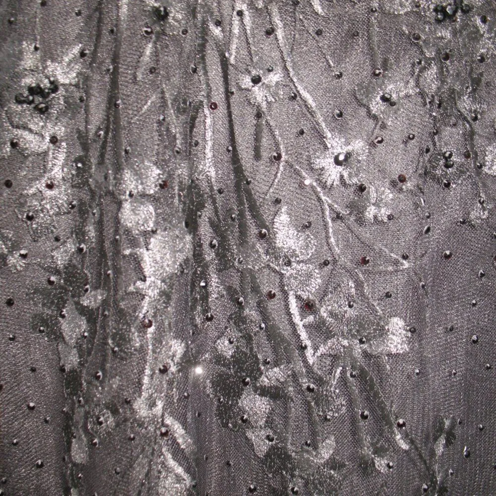 Mac Duggal 204041 Long Sleeve Floral Embellished Cocktail Dress - Image 8