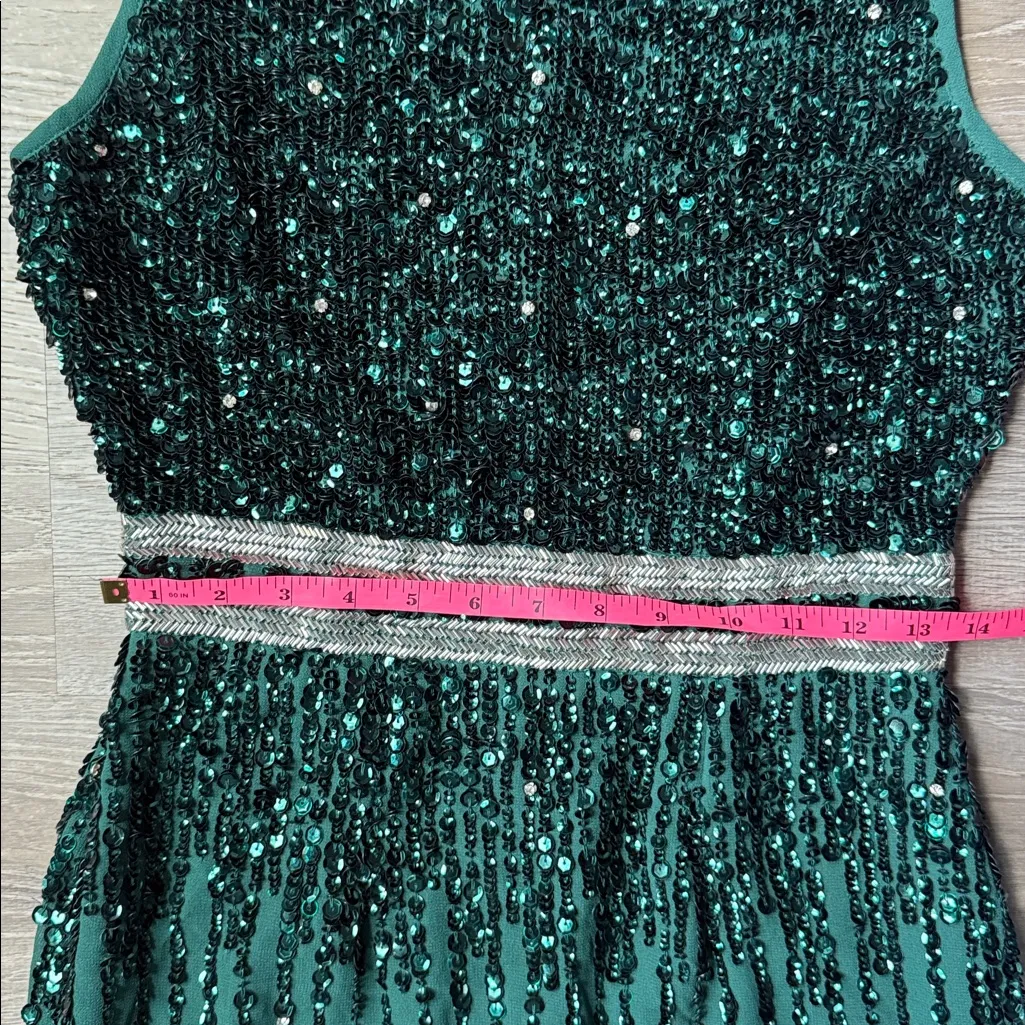 Mac Duggal Sequin Sleeveless Sheath Midi Cocktail Dress 2 - Image 11