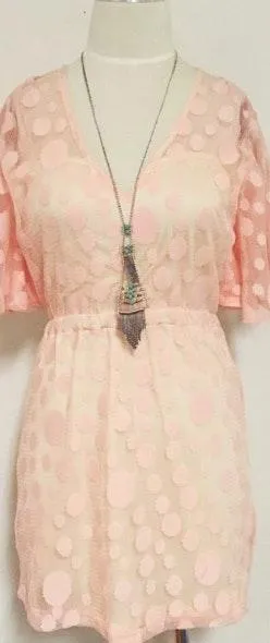 Lace Flutter Boho Sheer Dress - Image 5