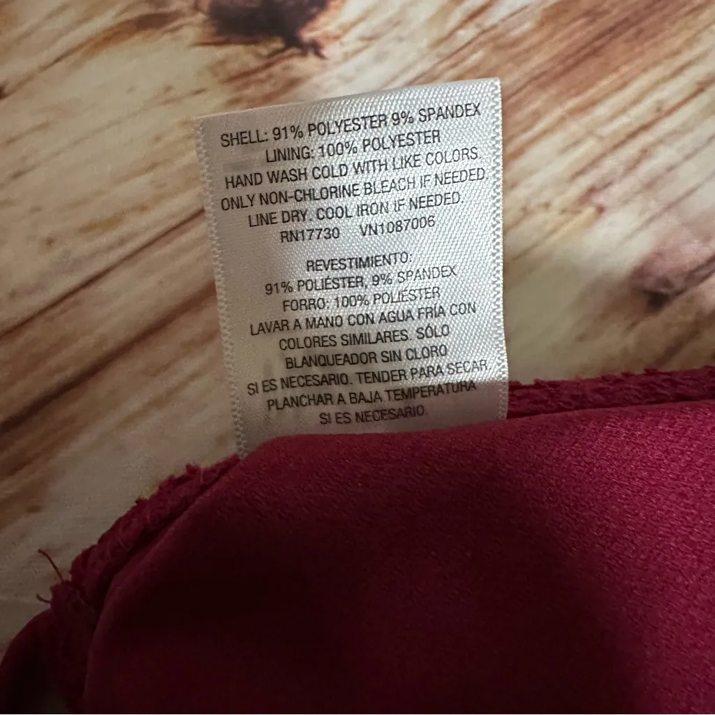 Mossimo Supply Co Mossimo Magenta Eyelet Ruffle Triangle Bikini Top Size S - Image 9