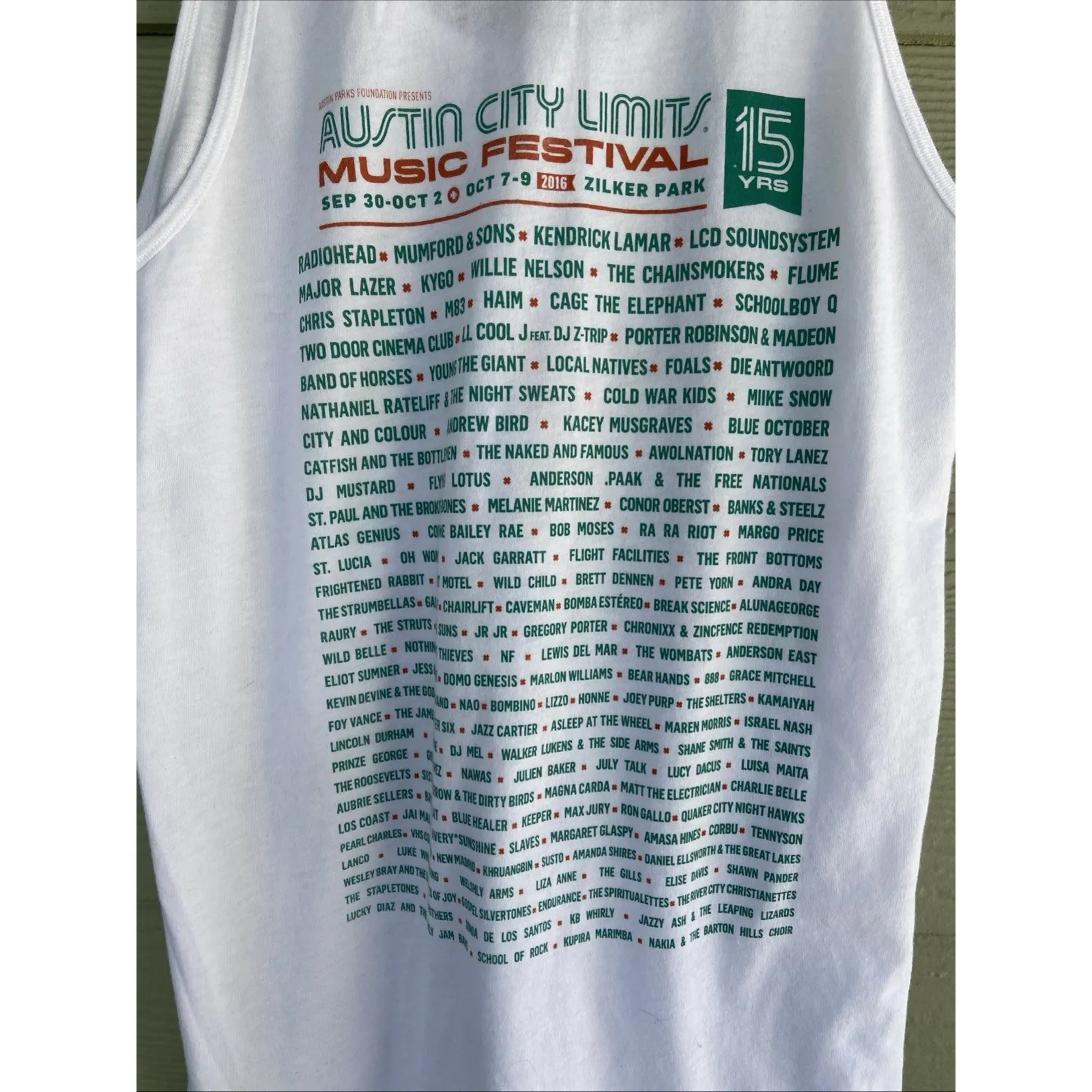 American Apparel The 50 50 Shirt ACL Music Festival Austin Texas Tank Top Medium - Image 5