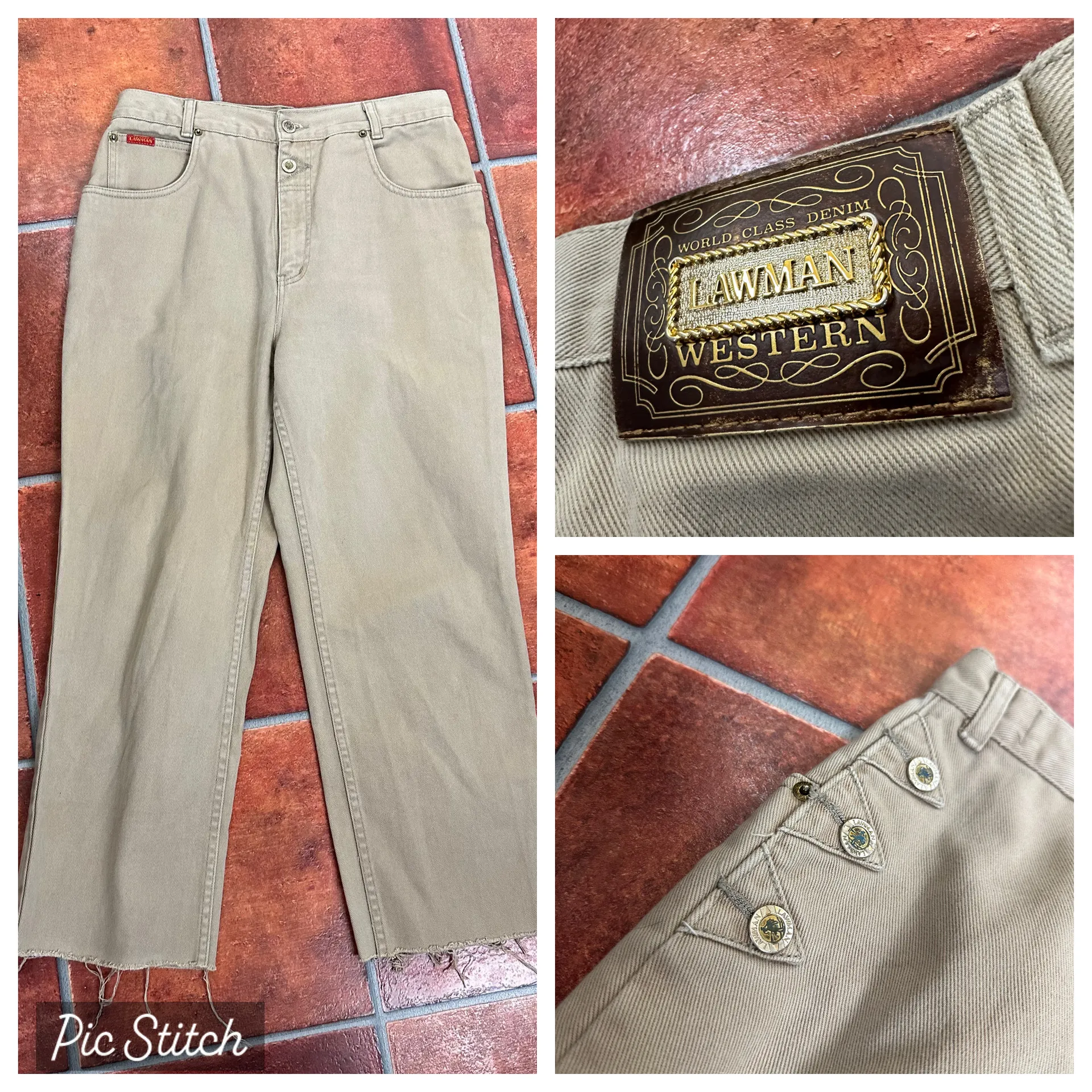 Vintage Lawman Beige Western - Image 2