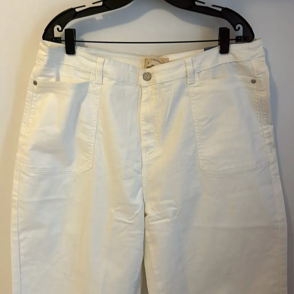 Soft Surroundings The Ultimate Wide Leg Crop Jeans Embroidered - Image 4