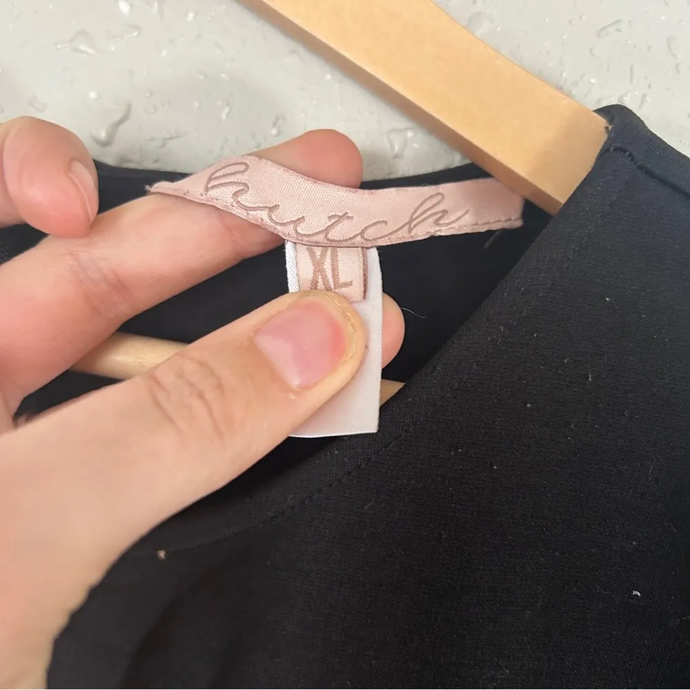 Hutch Colorblock Fit N Flare Mini Dress Casual Stretch Black Pink XL - Image 2