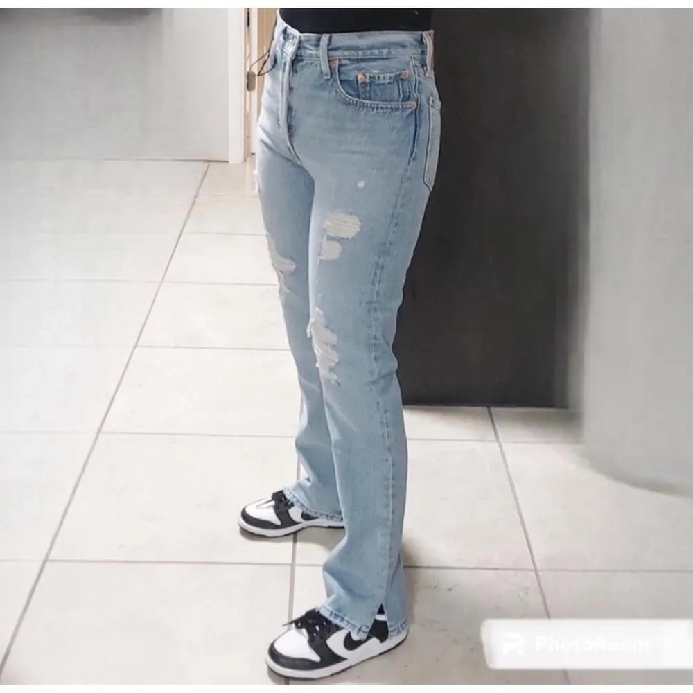 Levi's 501 Original button fly straight leg
Jeans side split premium 32 Revolve - Image 4