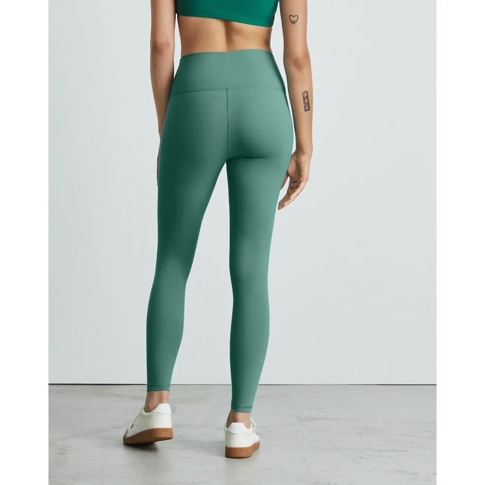 Everlane Womens The Perform 24/7 Legging Ankle Crop Dark Mint Green M - Image 2