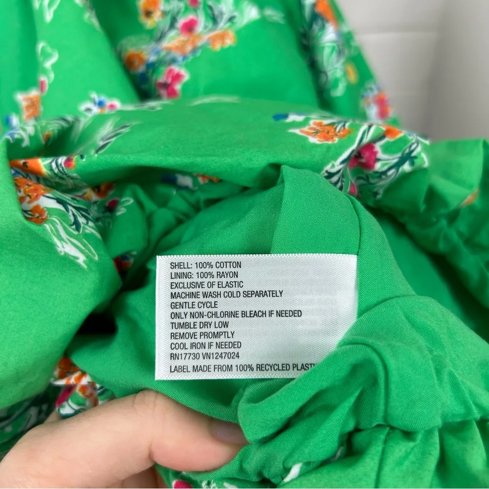 NWT A New Day Green Tropical Floral Cut Out Dress Size XXL - Image 9