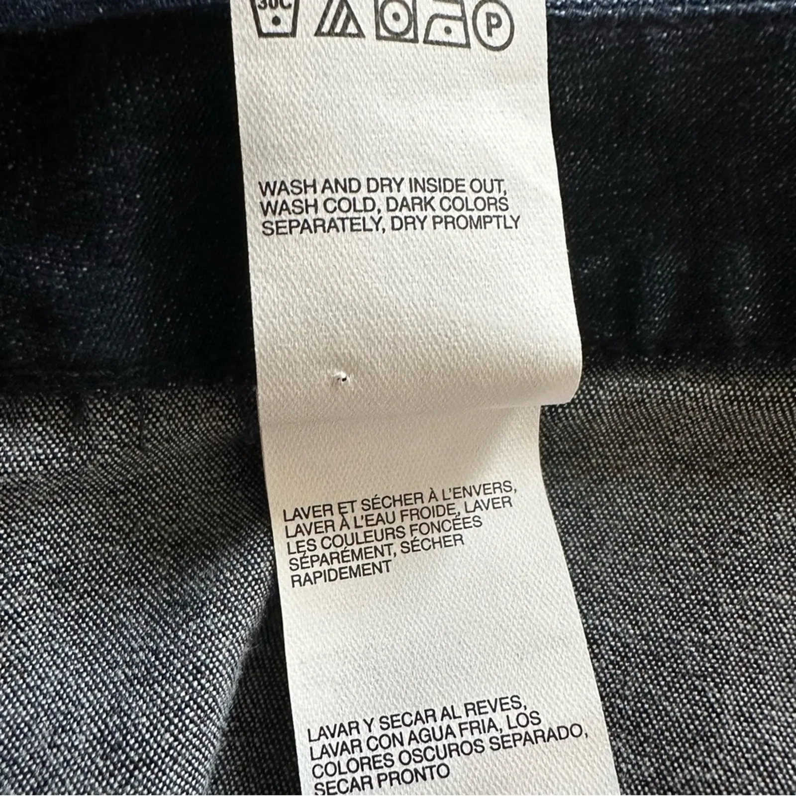 Tommy Hilfiger Jean Skirt Dark Blue Denim Side Zipper Pencil Denim Skirt Size 4 - Image 11