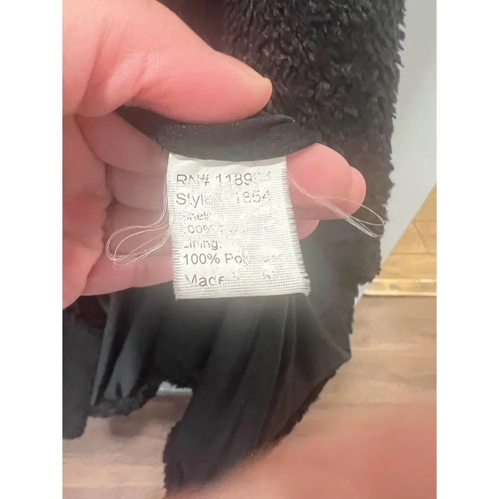 KANVAS fuzzy long Vest Black Size L - Image 4