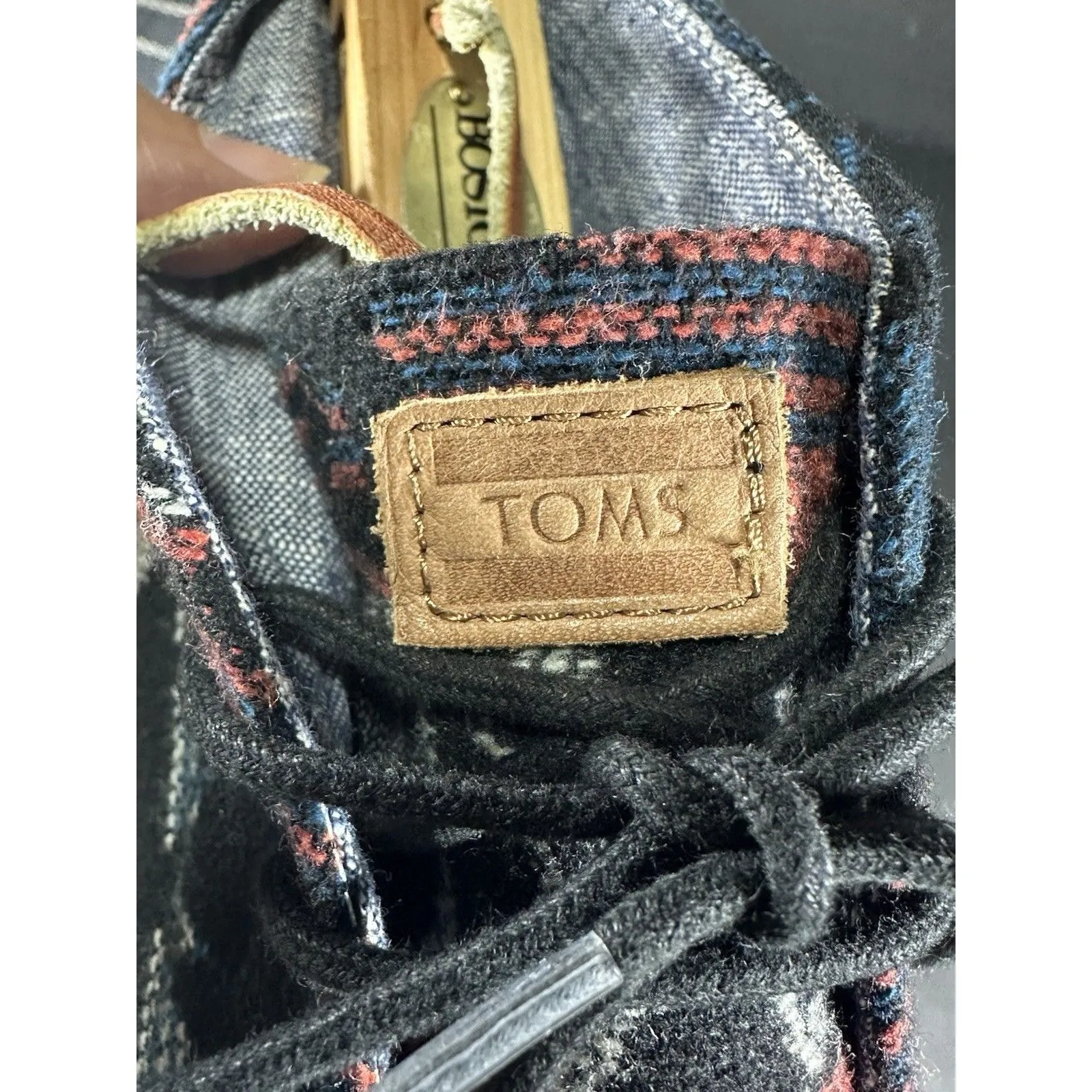 TOMS Boho Navajo Desert Wedge Booties in Aztec Jacquard Size 10 - Image 6