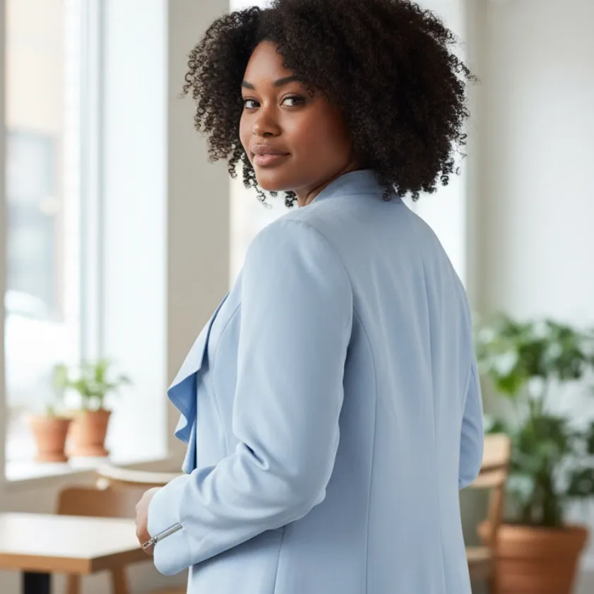 Light Blue Blazer tahari brand - Image 2