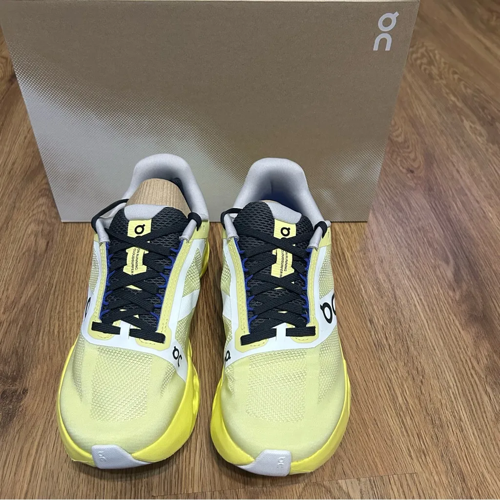 ON CLOUDSURFER yellow running athletic training lace up shoes sneakers sz 9 new - Image 7