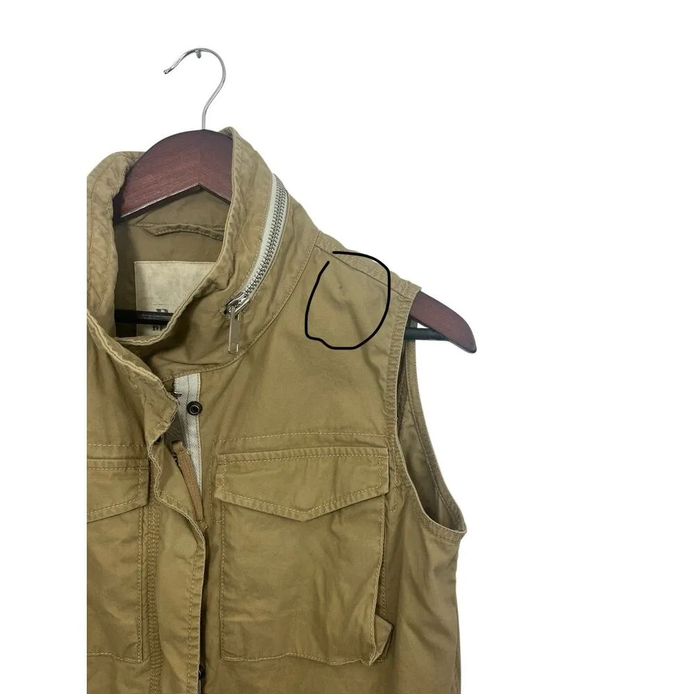 Ralph Lauren Denim & Supply Vest Tan Large Safari Fishing Military Field Women's - Image 8