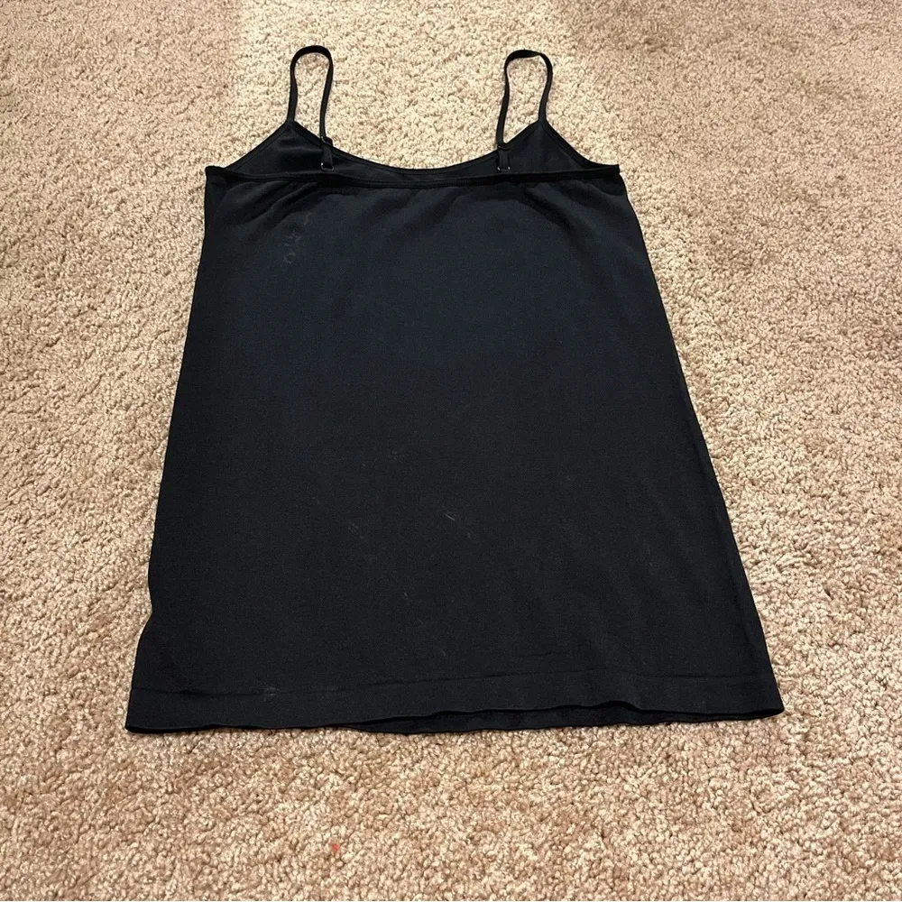Black Spaghetti Strap One Step Up Tank Top - Image 7