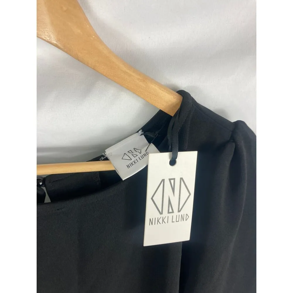 Nikki Lund Joy Long Sleeve Jumpsuit Black Size Medium - Image 4