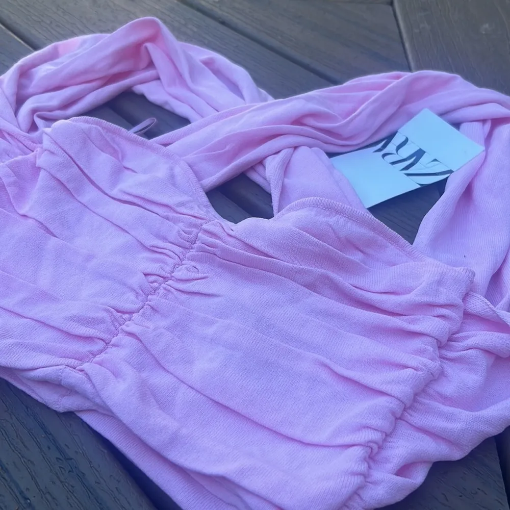 NWT ZARA PINK CRISS COP TOP‎ - Image 2