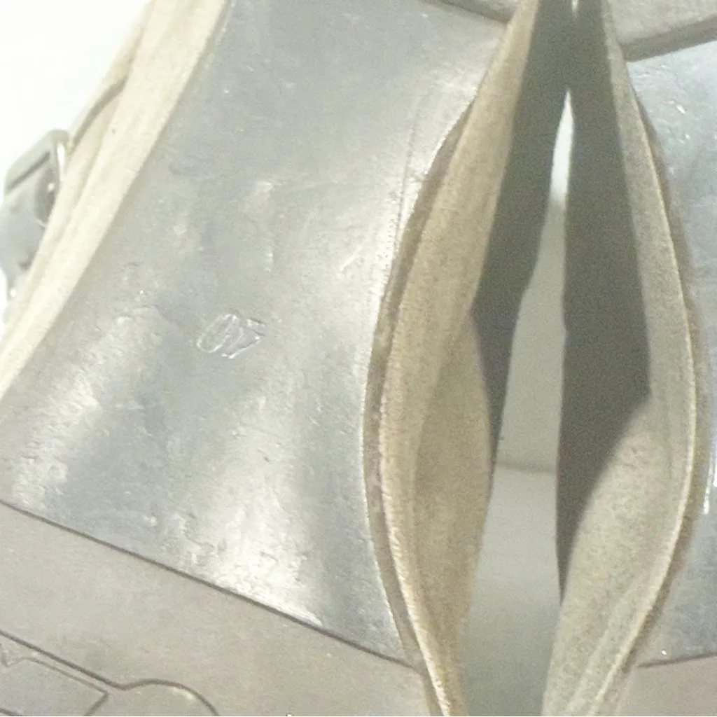 ALL SAINTS Women’s Size 9 Ankle Boots Jacks Place Wedges Gray Suede Bootie - Image 7