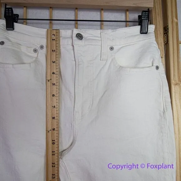 NEW Madewell The‎ High-Rise Perfect Vintage Jean in Tile White, 27 - Image 6