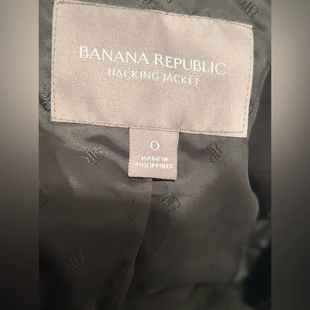 Banana Republic sophisticated minimalist Blazer Hunter Green (Size 0) NWOT - Image 2