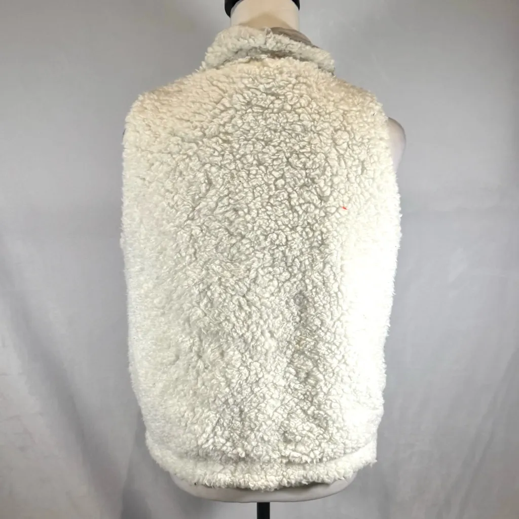 Reversible super soft quilted fleece vest size medium Gray - Image 5