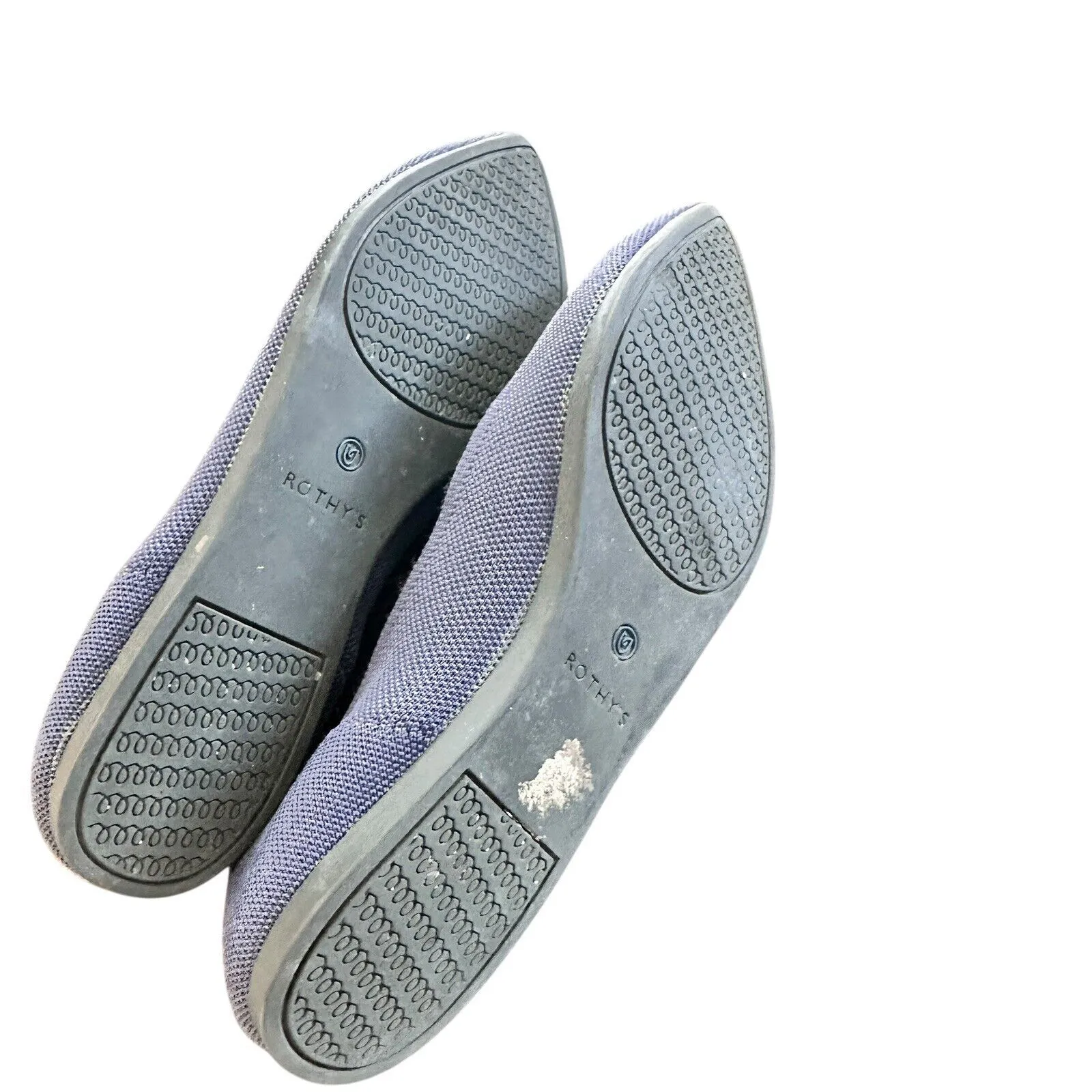 Rothy’s Sz 11 The Point Flat navy blue Shoes Retired Color Pointed Toe - Image 6
