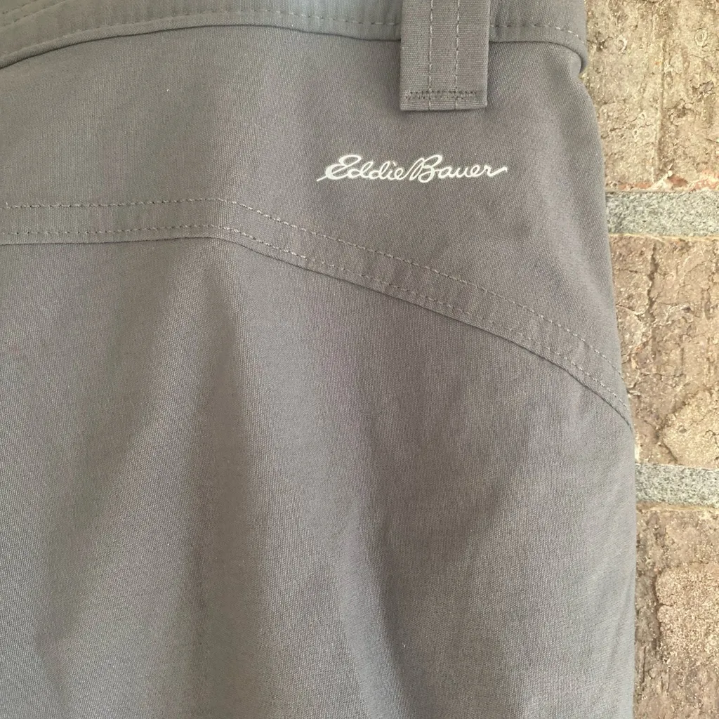 Eddie Bauer Women's Gray Utility Hiking Pants Capris - Image 3