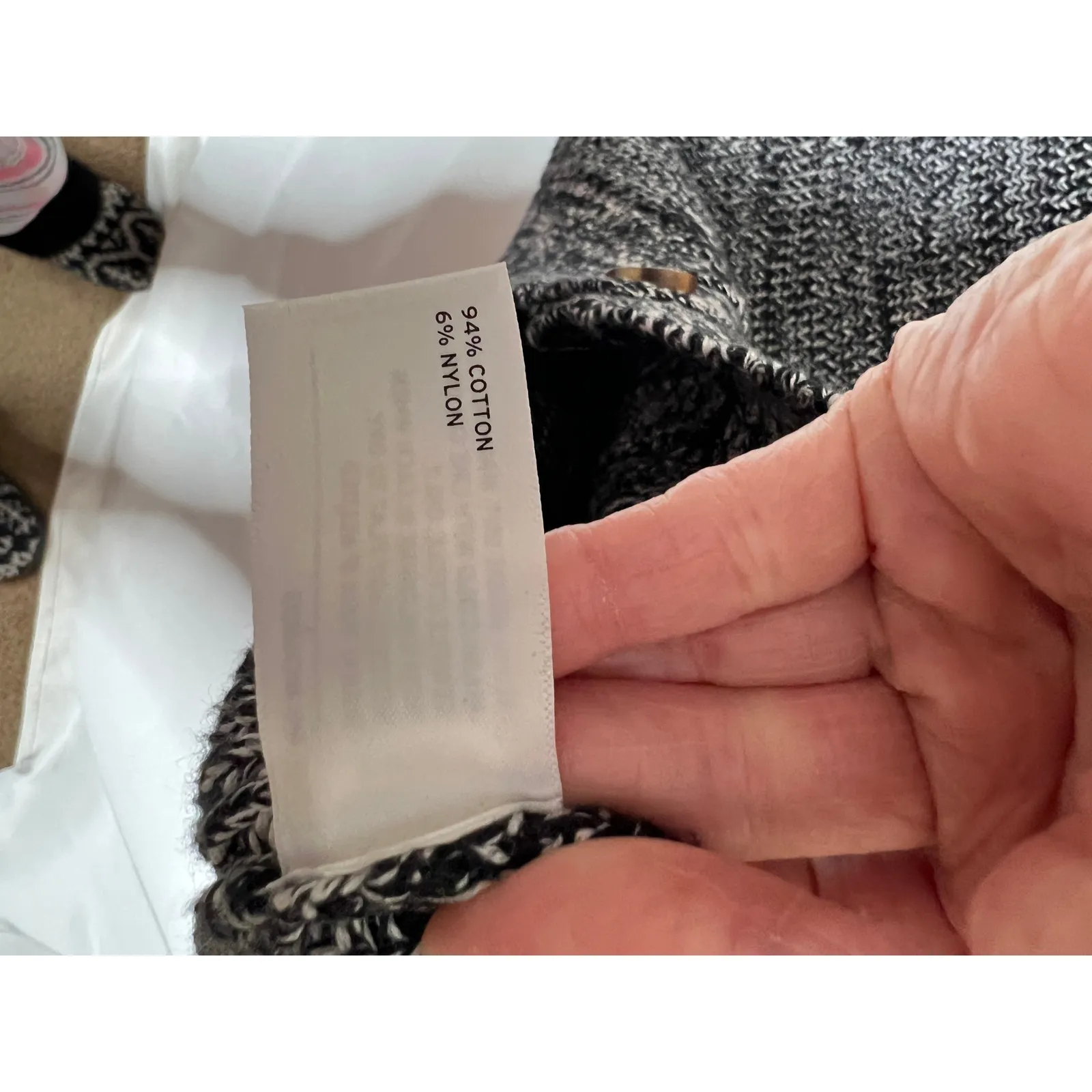 Duluth Trading size M cardigan button-up black/white/gray outdoors gorpcore - Image 6