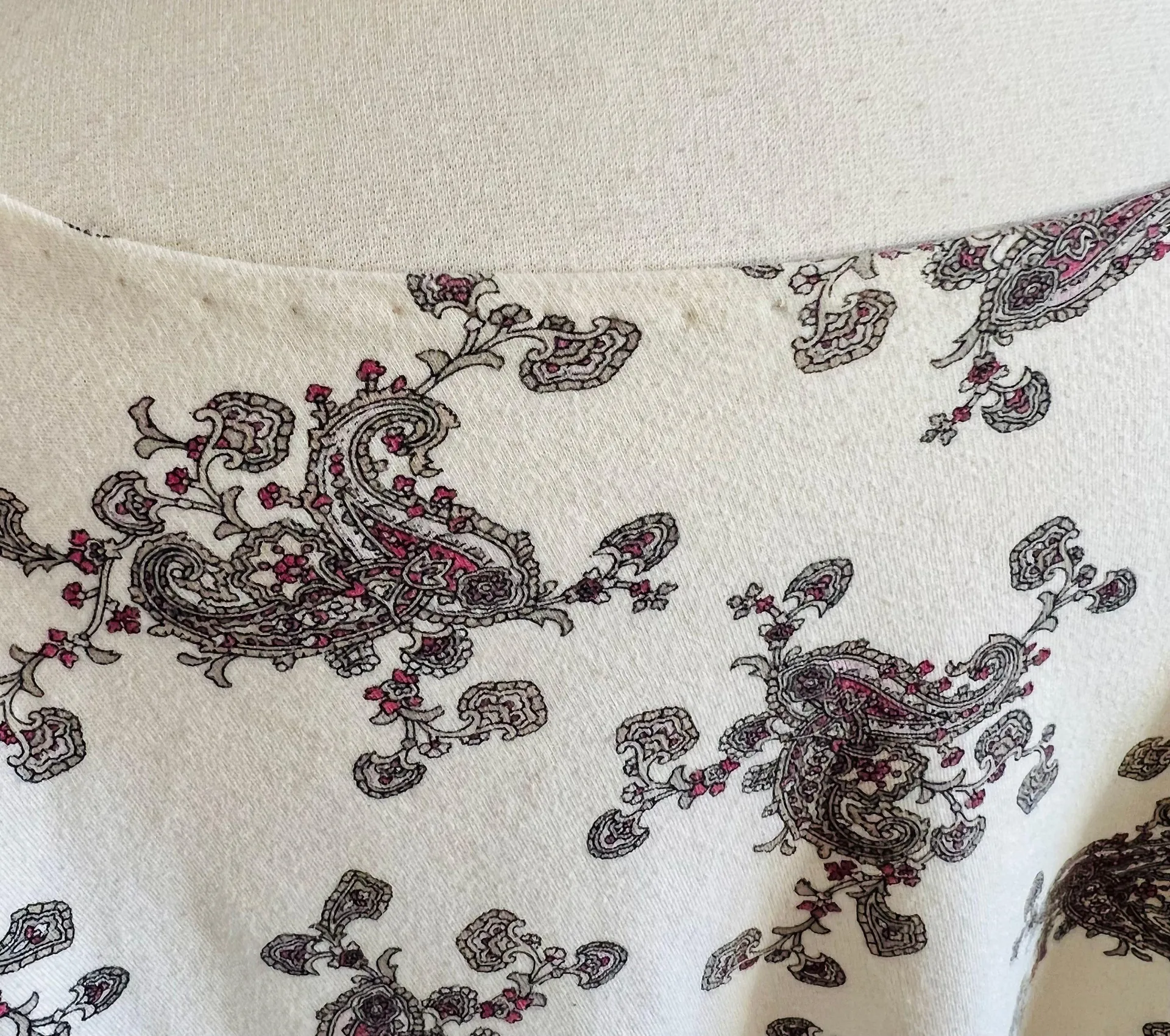 Cream Paisley Blouse Multiple Size 4X - Image 9