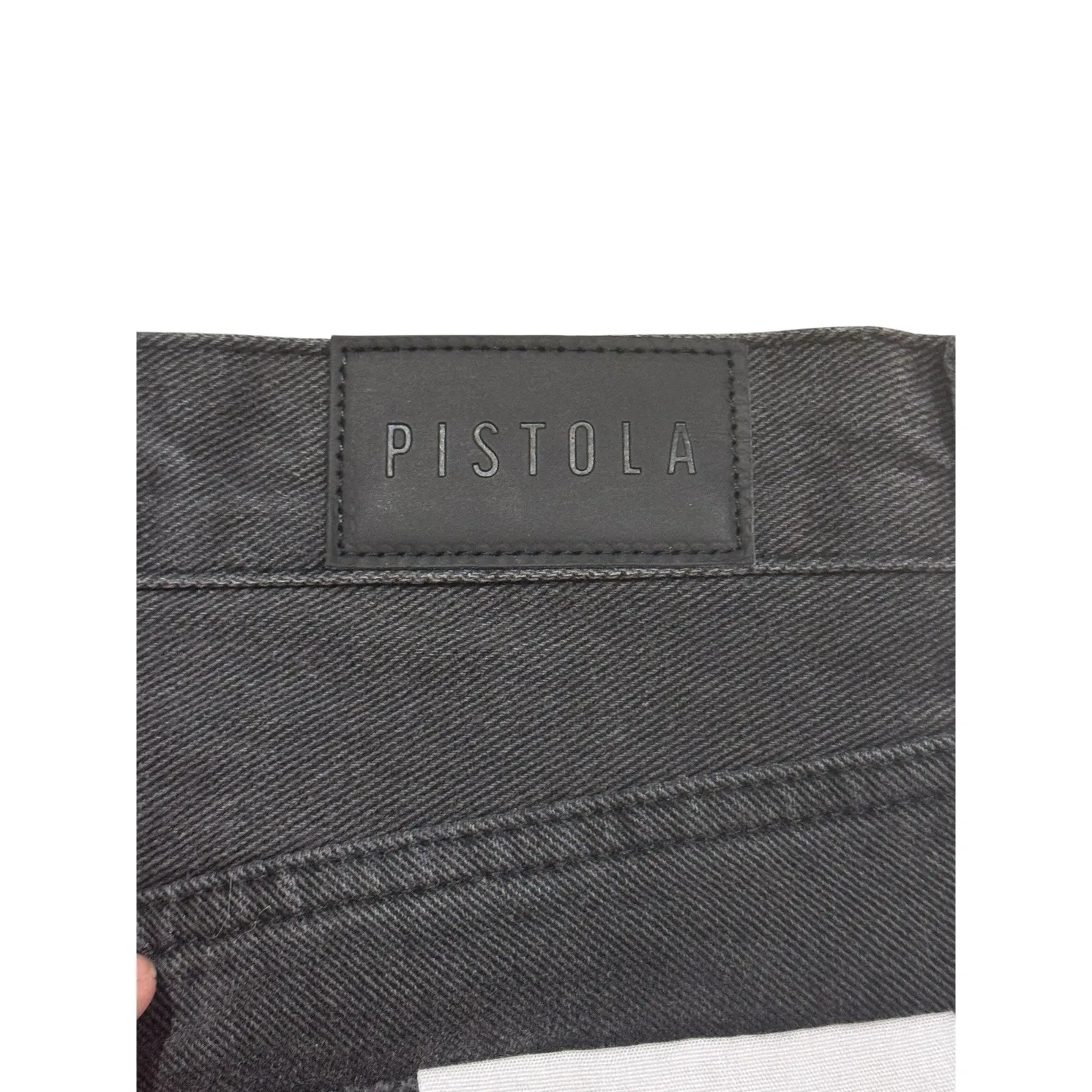 Pistola Revolve Women's Keaton High Rise Slim Straight‎ Jeans Size 26 Black Wash - Image 8