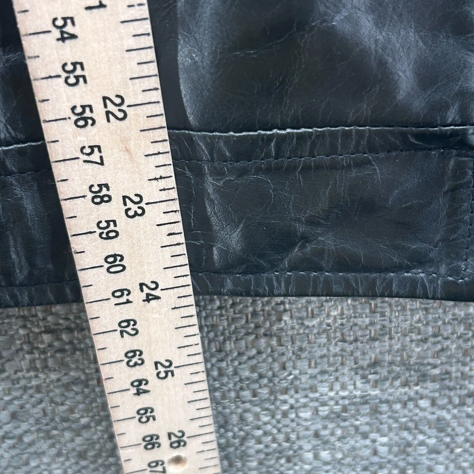 Old‎ Navy Leather Moto Jacket Black Large - Image 11